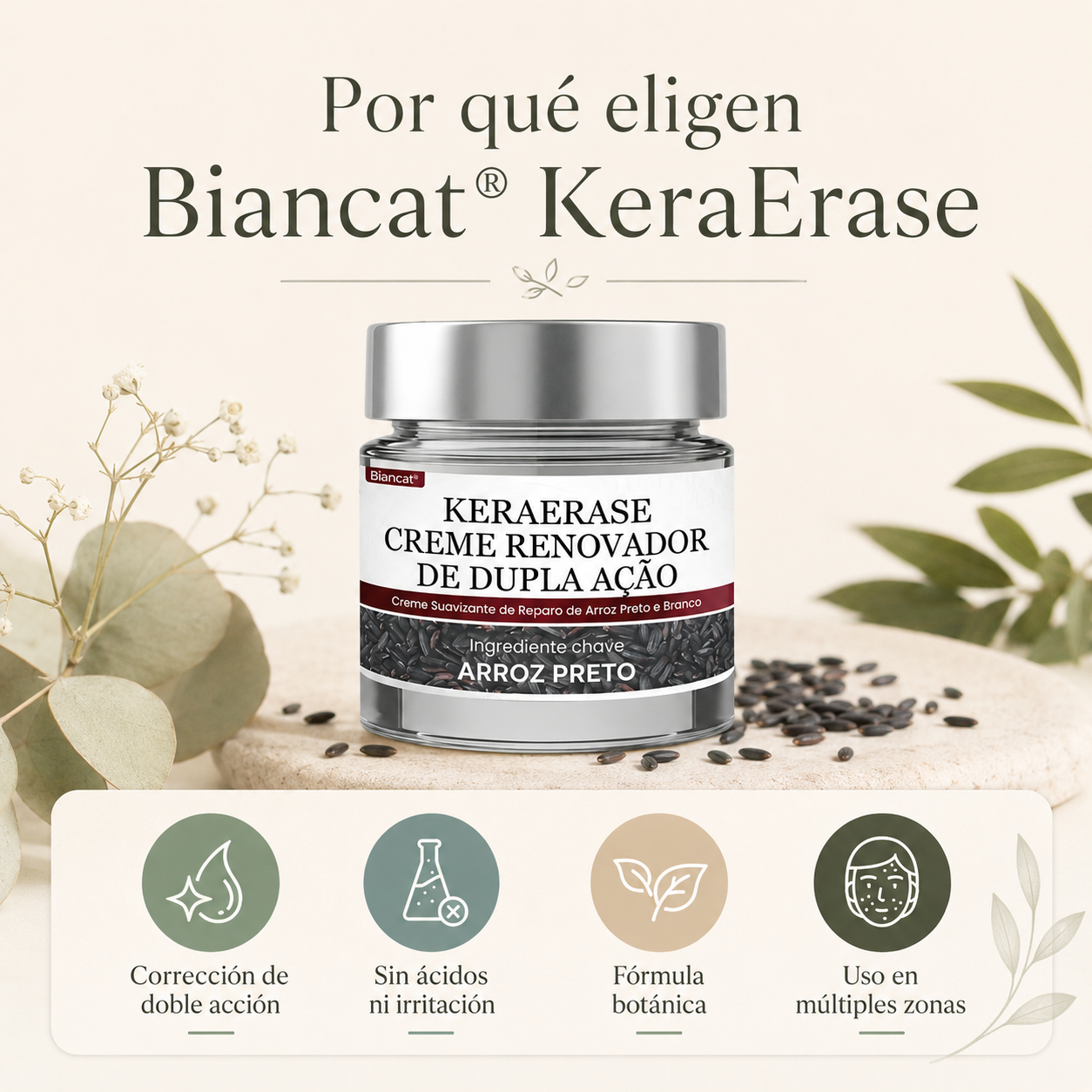 KeraErase – Crema de Cuidado Intensivo para Marcas en la Piel